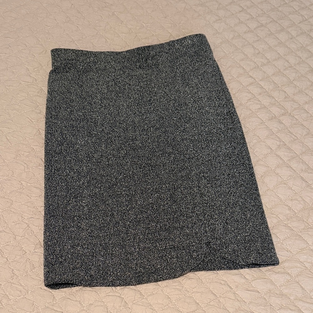 Loft elastic waist Gray Women pencil Skirt